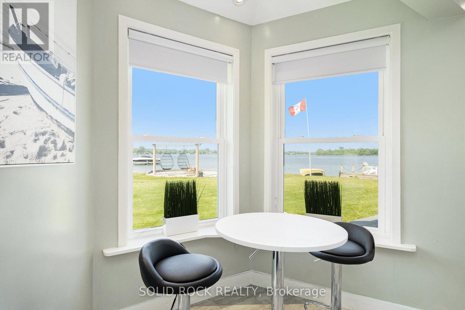 Water view from eating area.