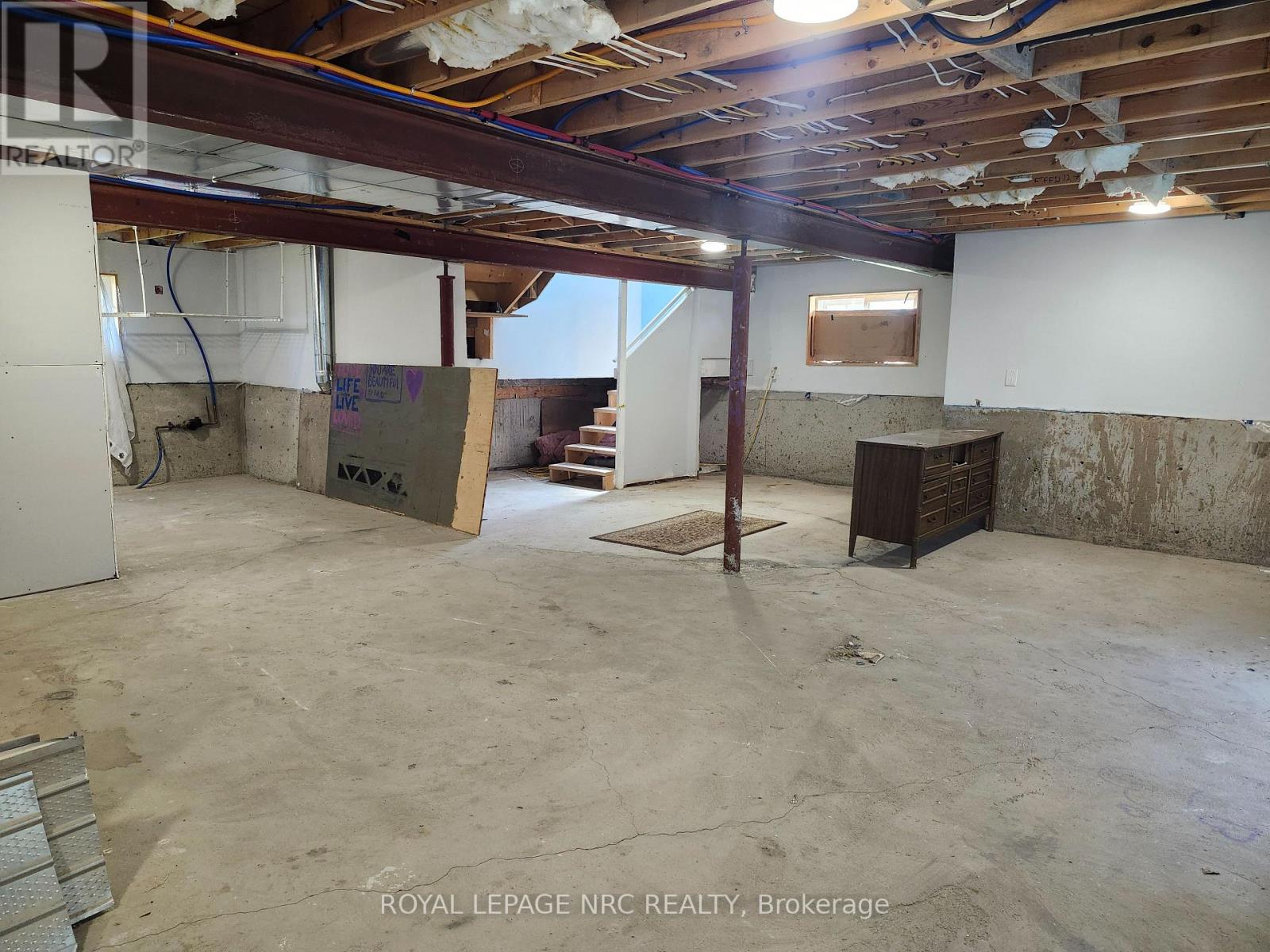 Basement view to stairs
