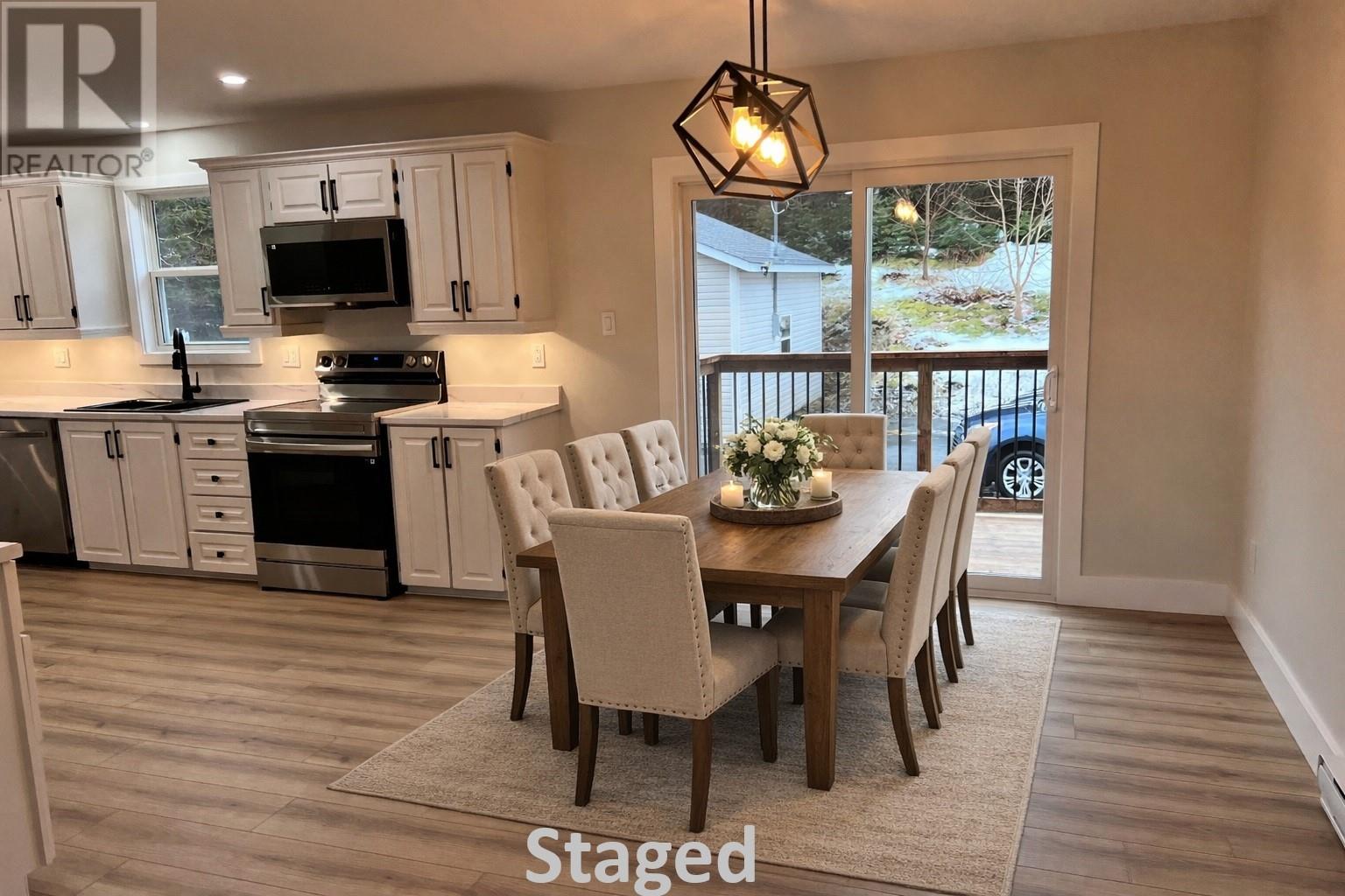 Staged Dining Area