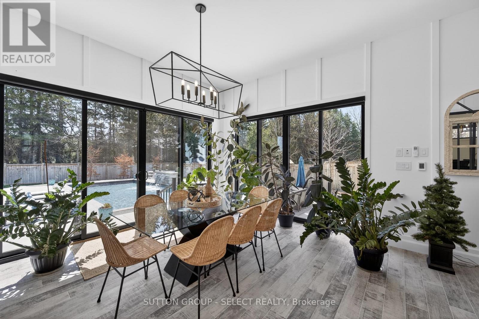 Family room with heated floors