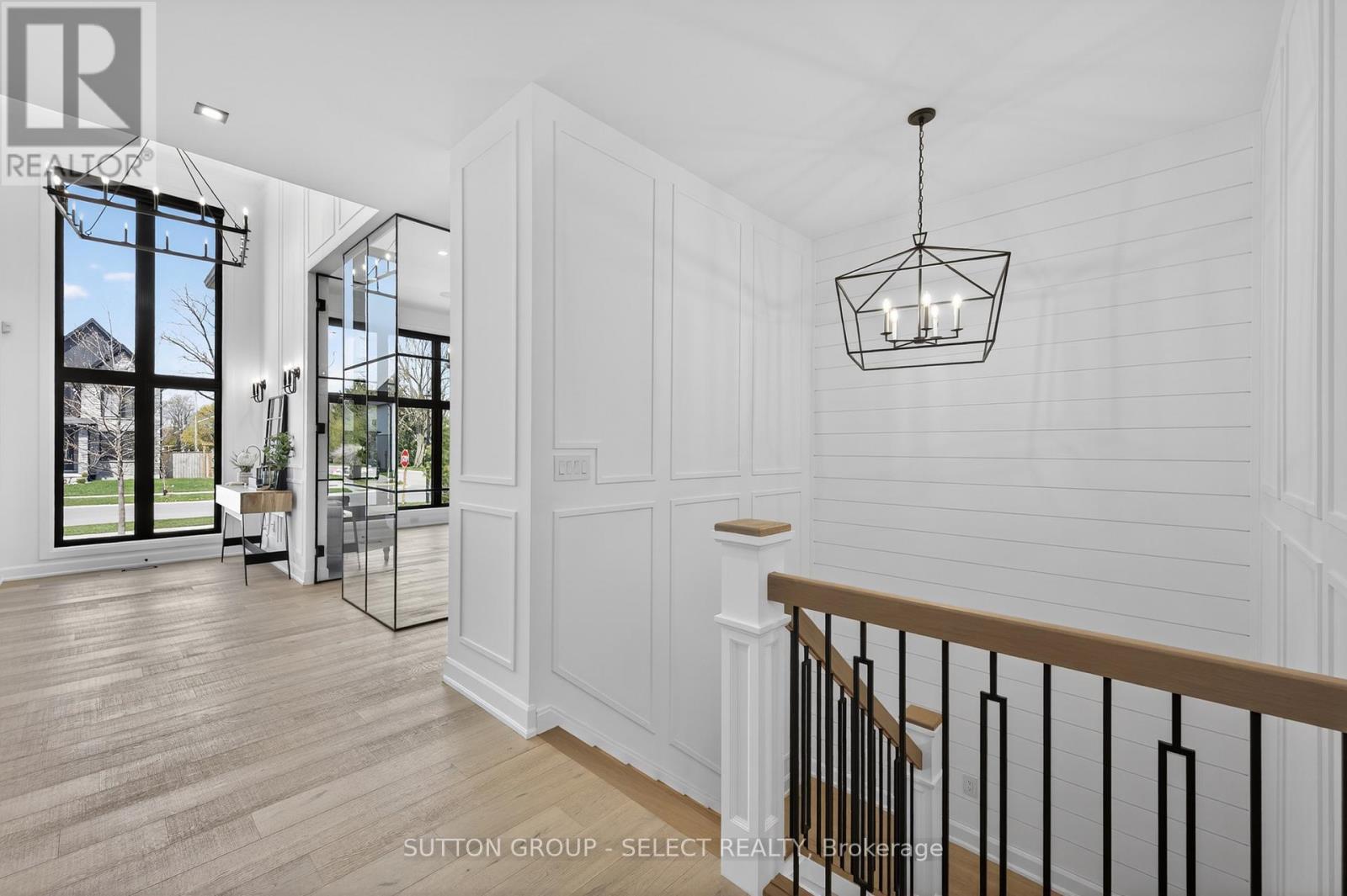 Foyer leading into great room /stairs to lower