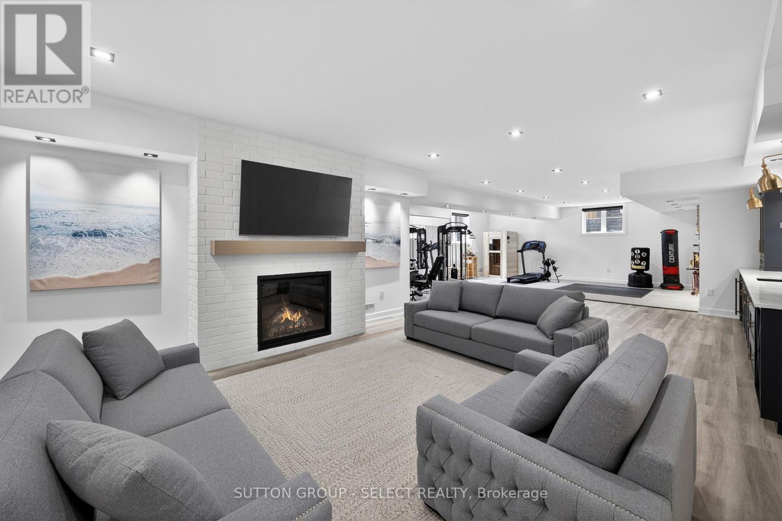 Lower family with fireplace