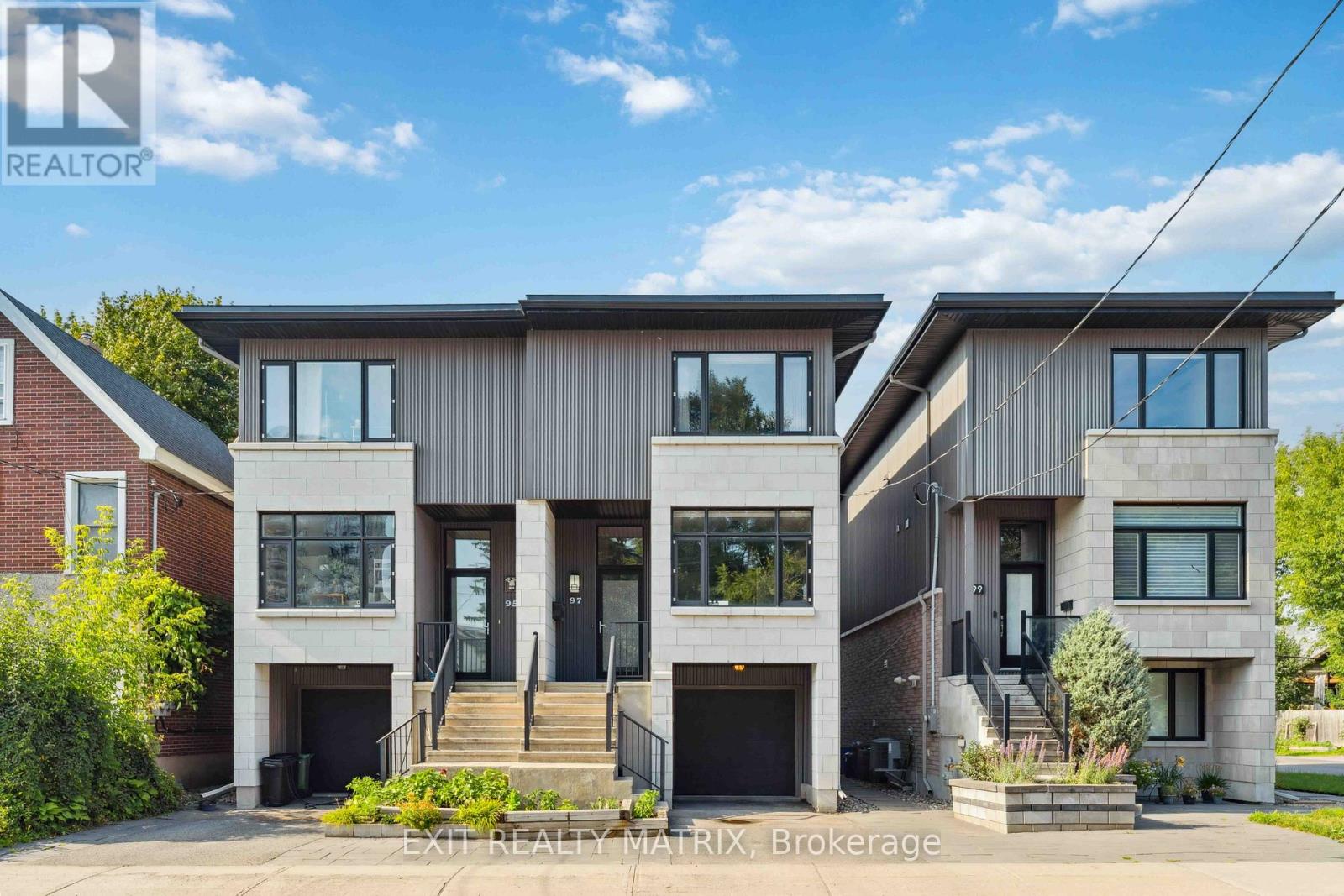 Modern semi-detached home with garage