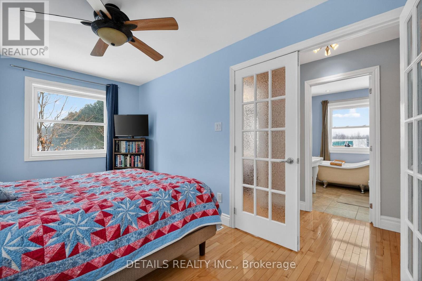 Primary Bedroom with french doors