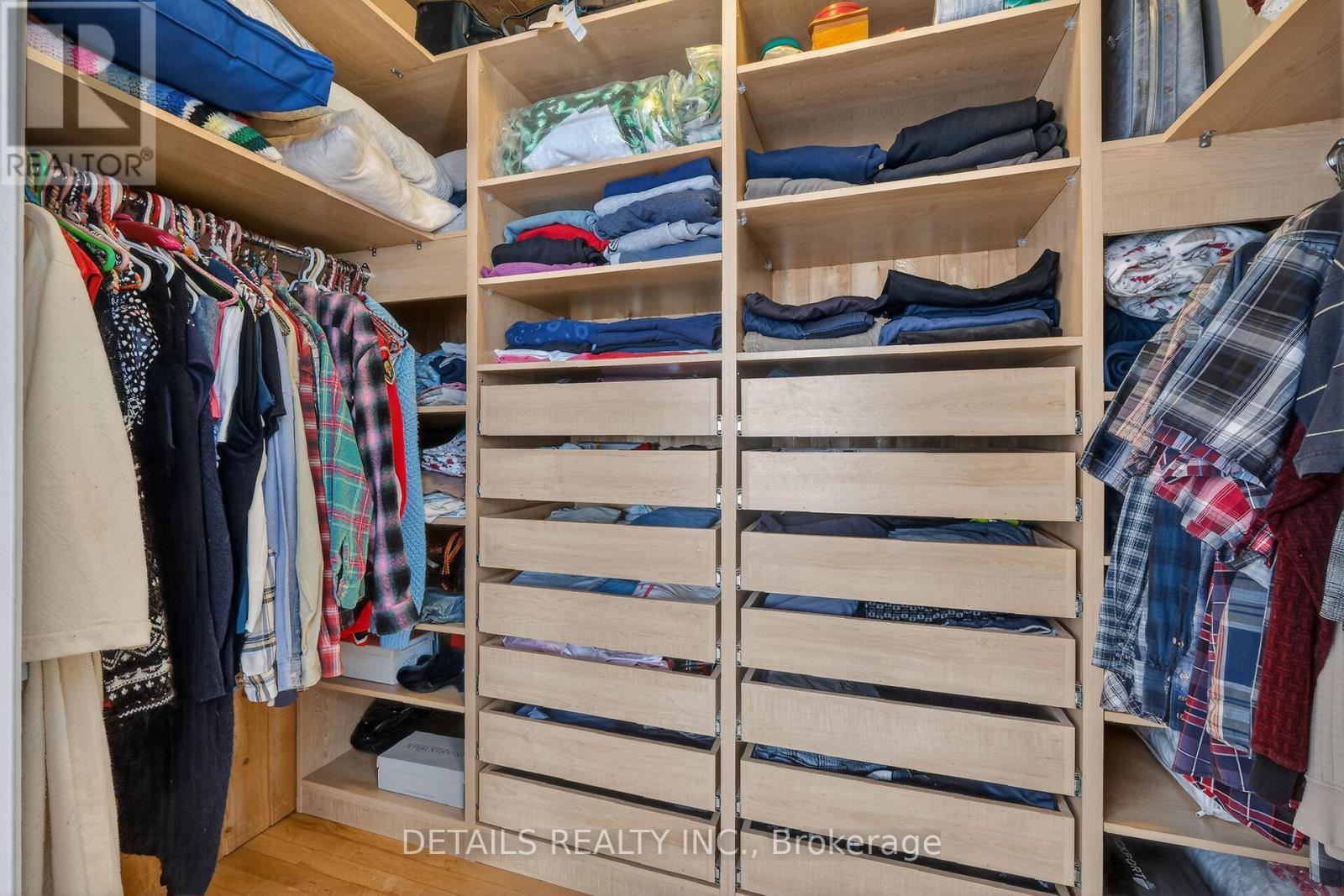 Primary Walk in closet with built ins