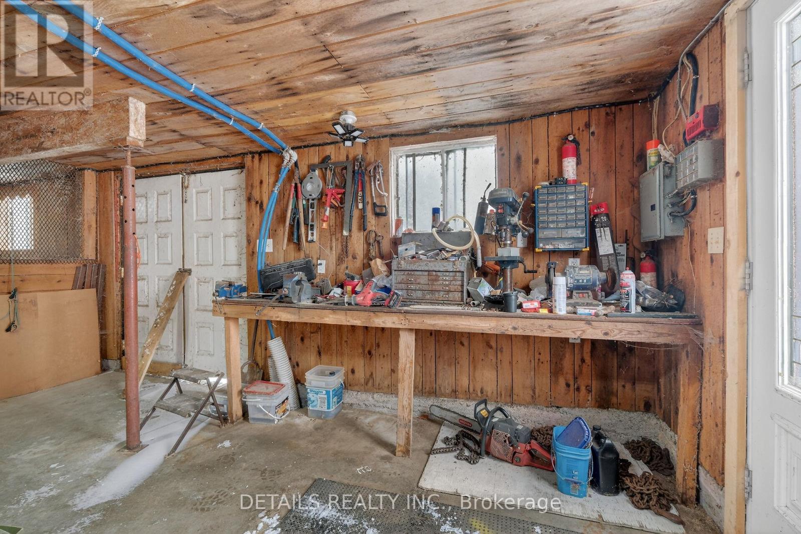 workshop area in stall barn