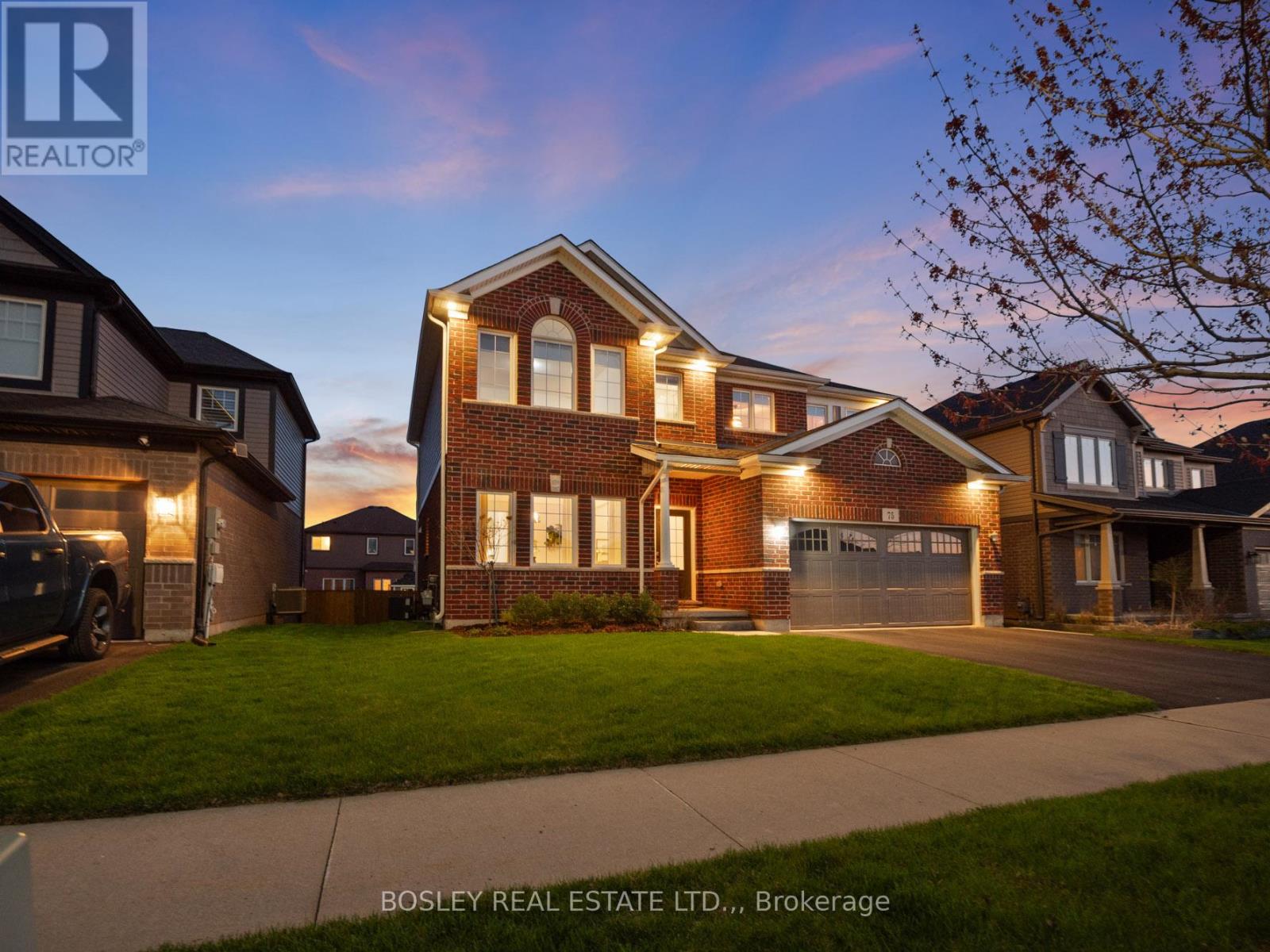 Exterior lighting including soffit lighting
