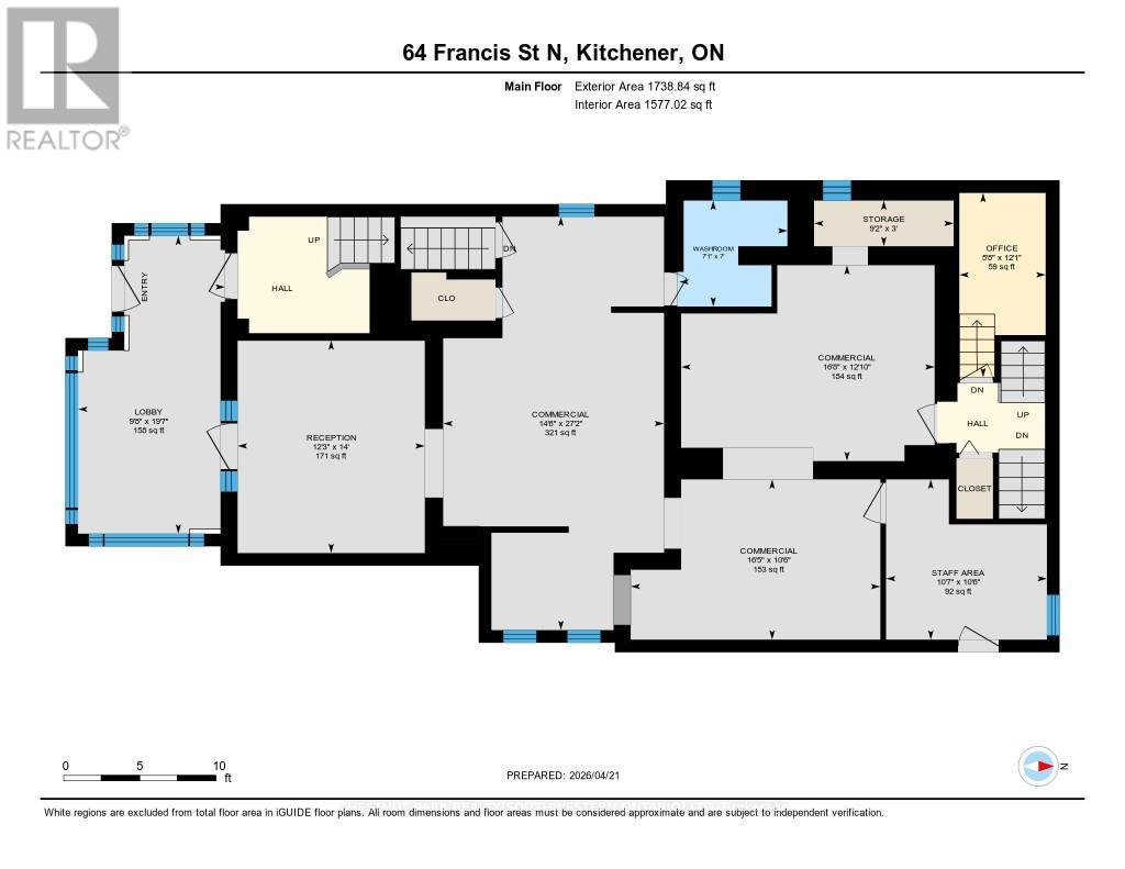 Main Level Commercial Floorplan