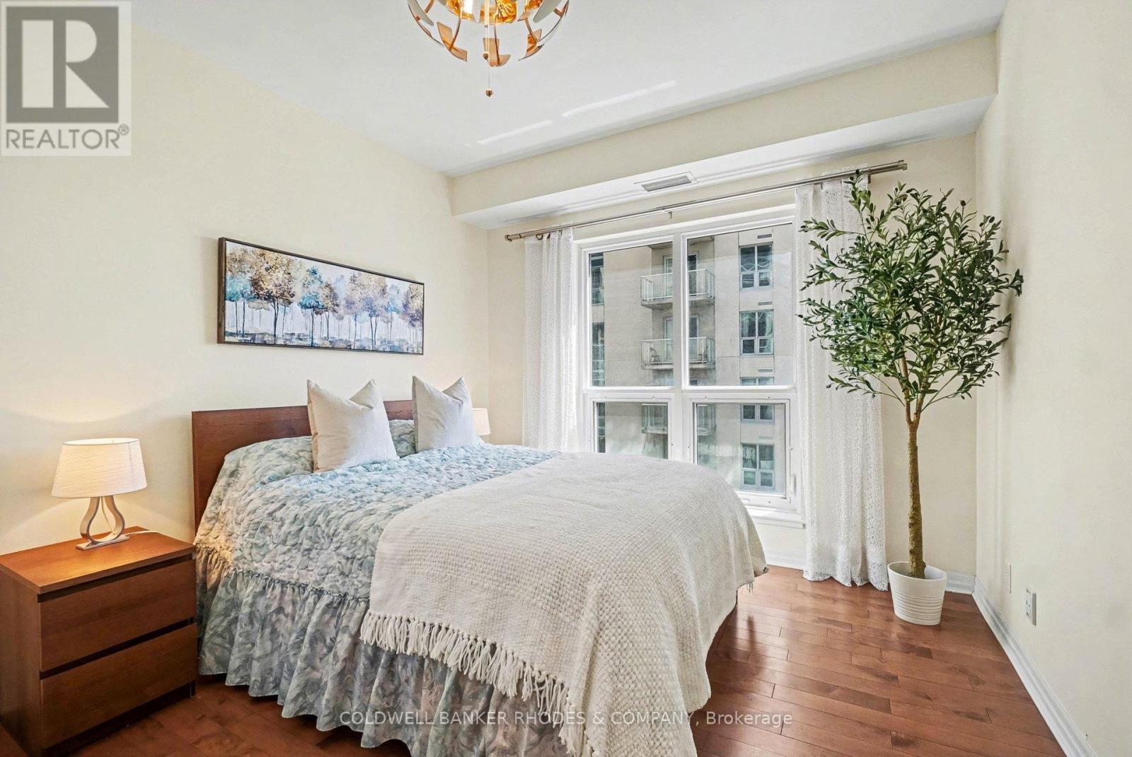 Bedroom with large window