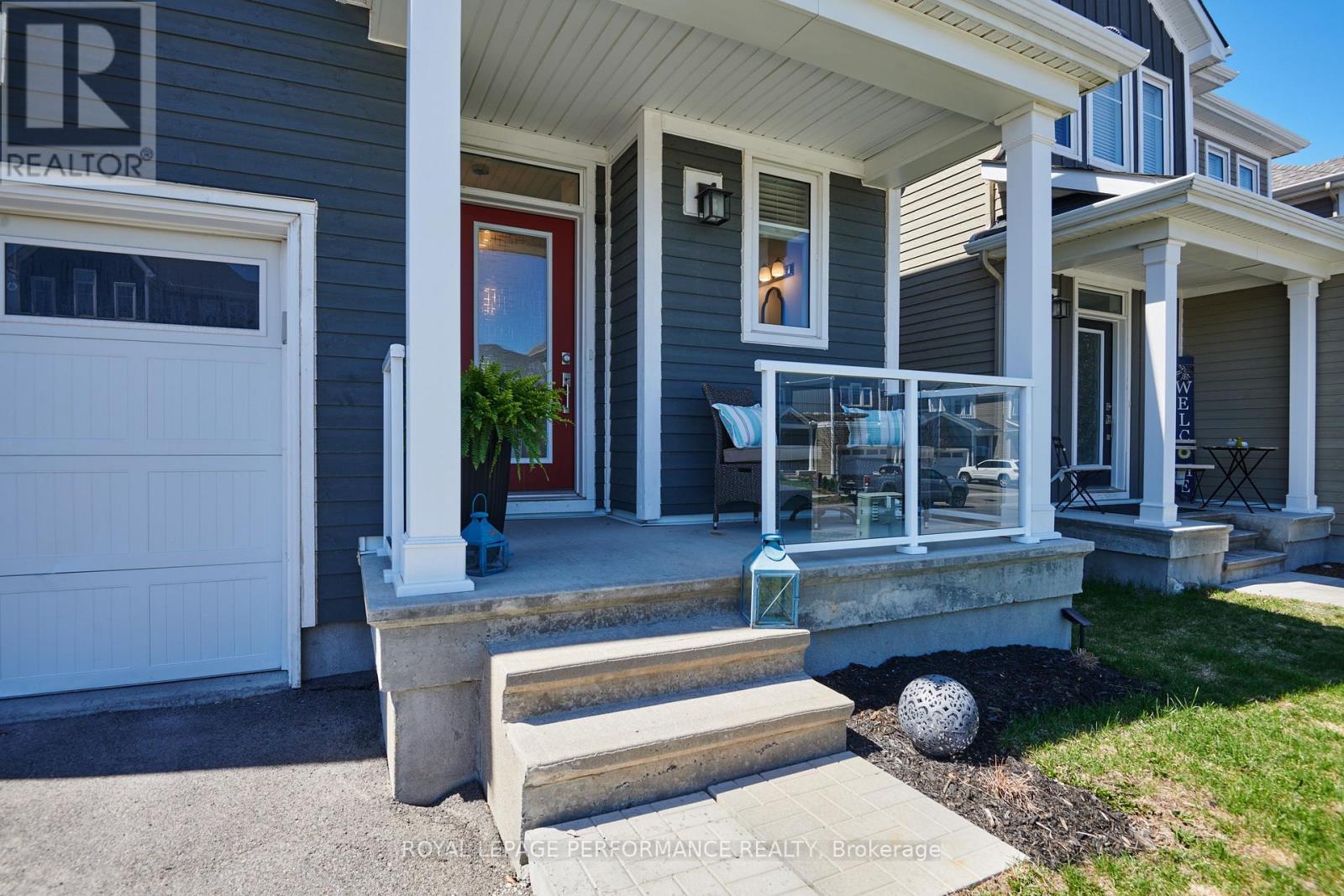 Inviting front covered porch
