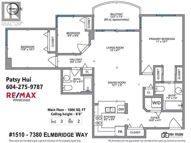 #1510-7380 ELMBRIDGE Way, Richmond
