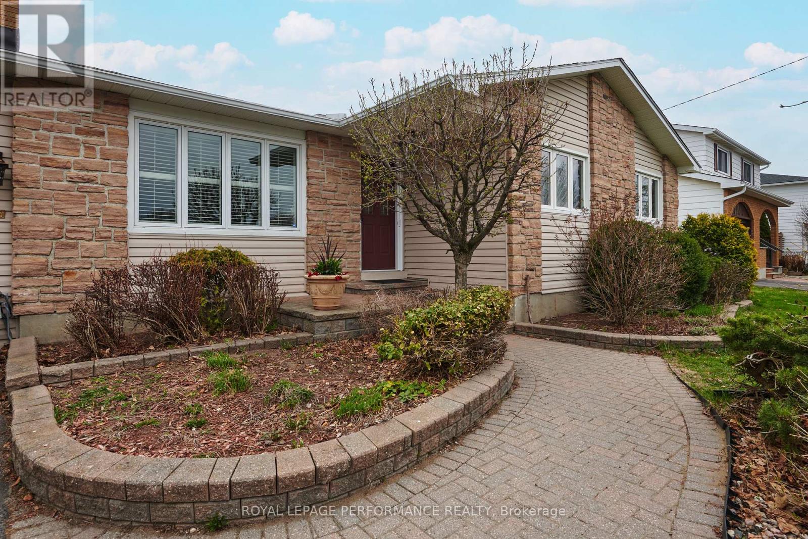 Interlock walkway and established garden