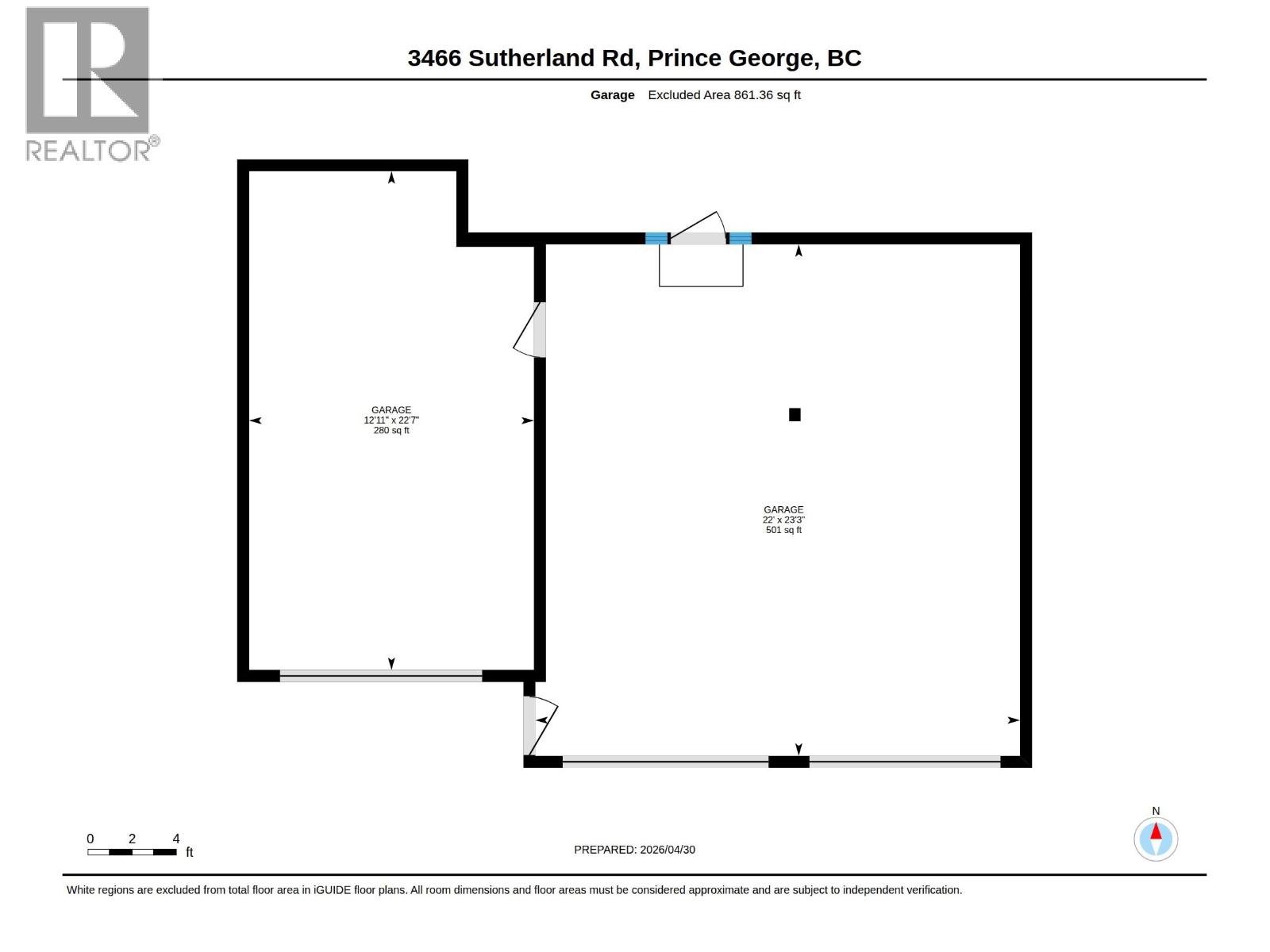 Backyard of 3466 SUTHERLAND ROAD · Prince George, BC
