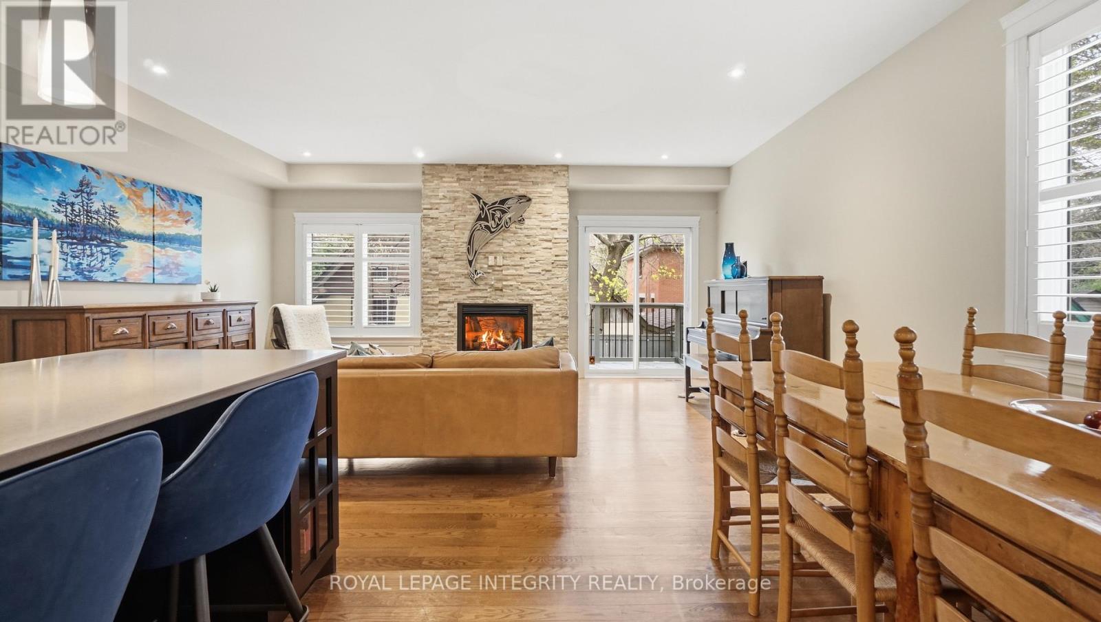 Open concept flow for the main living space