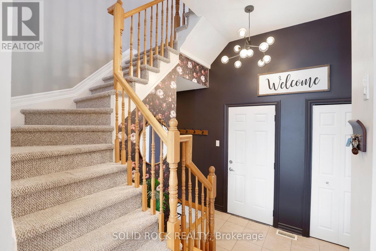 stairs to Family room