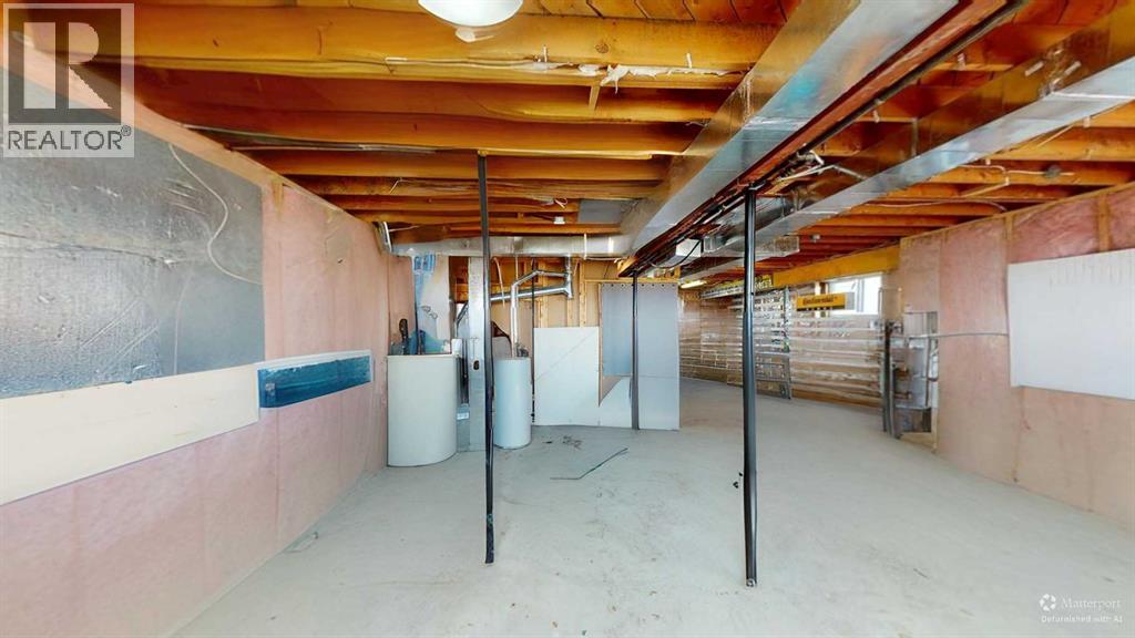 Basement de-furnished
