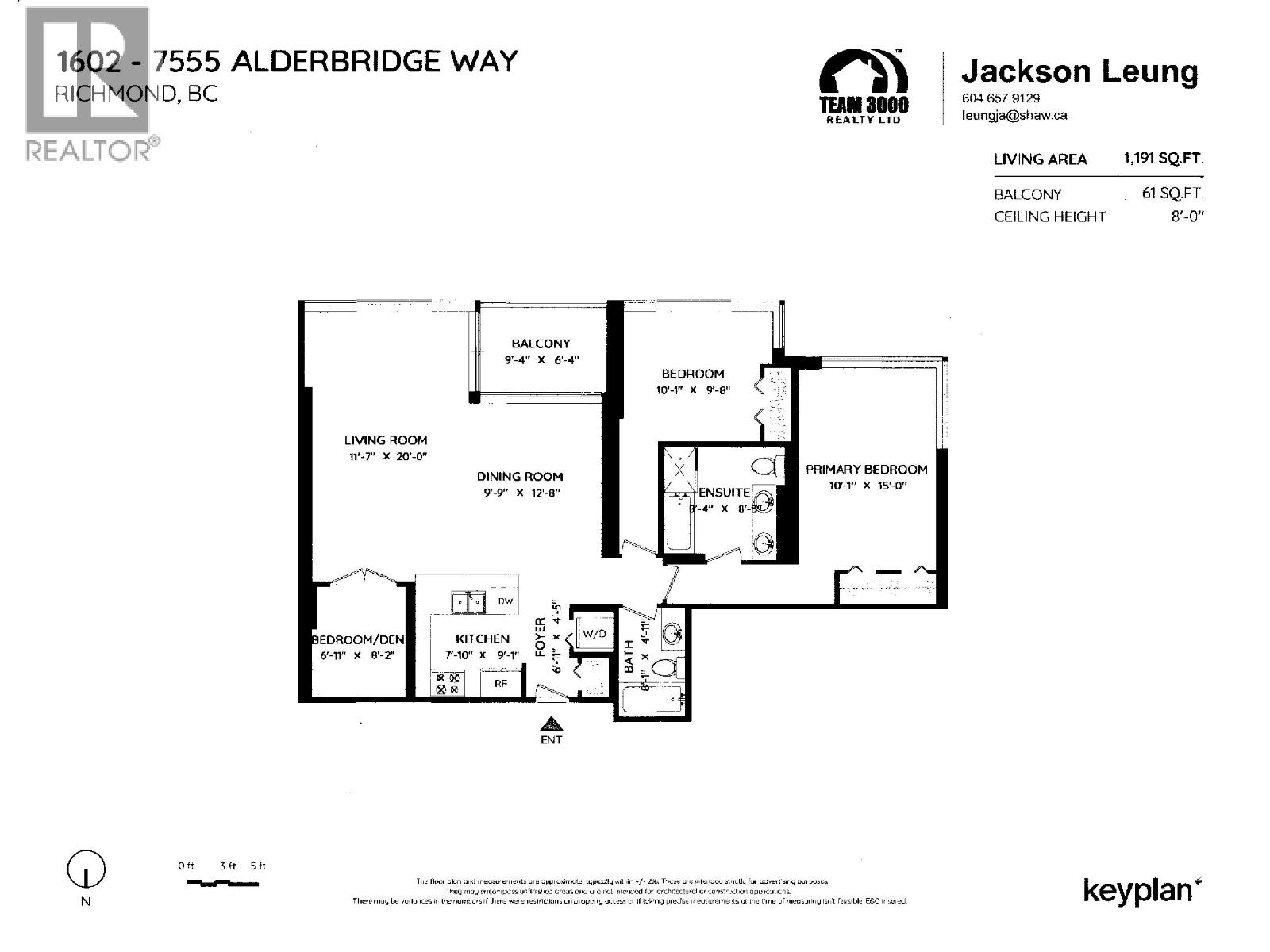 #1602-7555 ALDERBRIDGE Way, Richmond