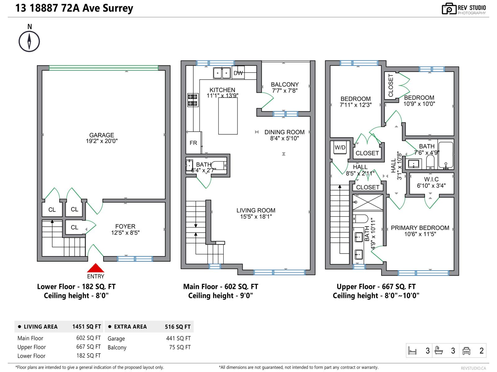 3 Bed, 3 Bath Townhouse for Sale in Surrey – 13 18887 72A AVENUE, Surrey – MLS# R3113659 - Image 36