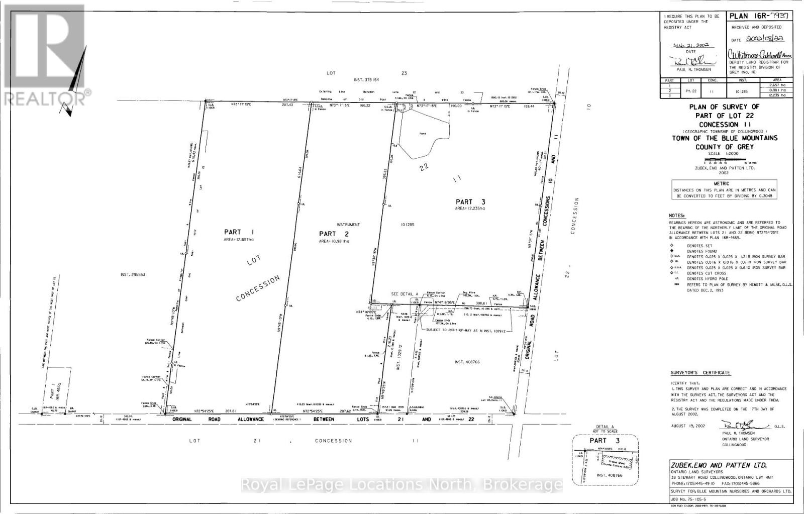 Survey - 3 Deeded Lots