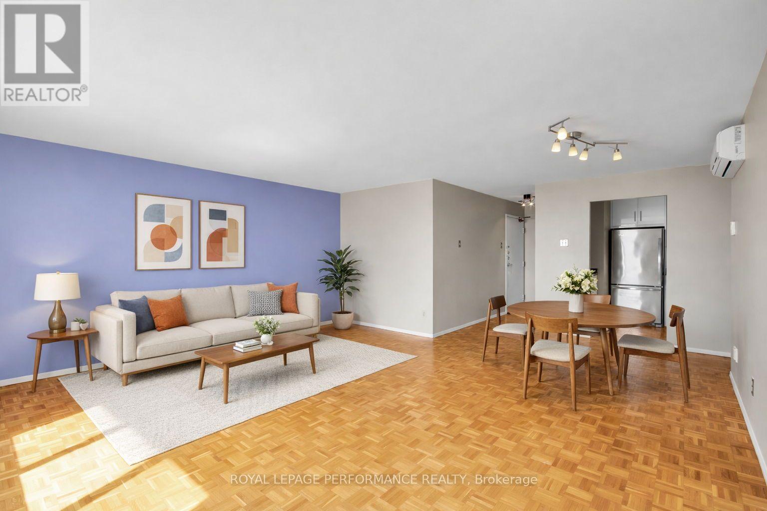 Large living and dining space