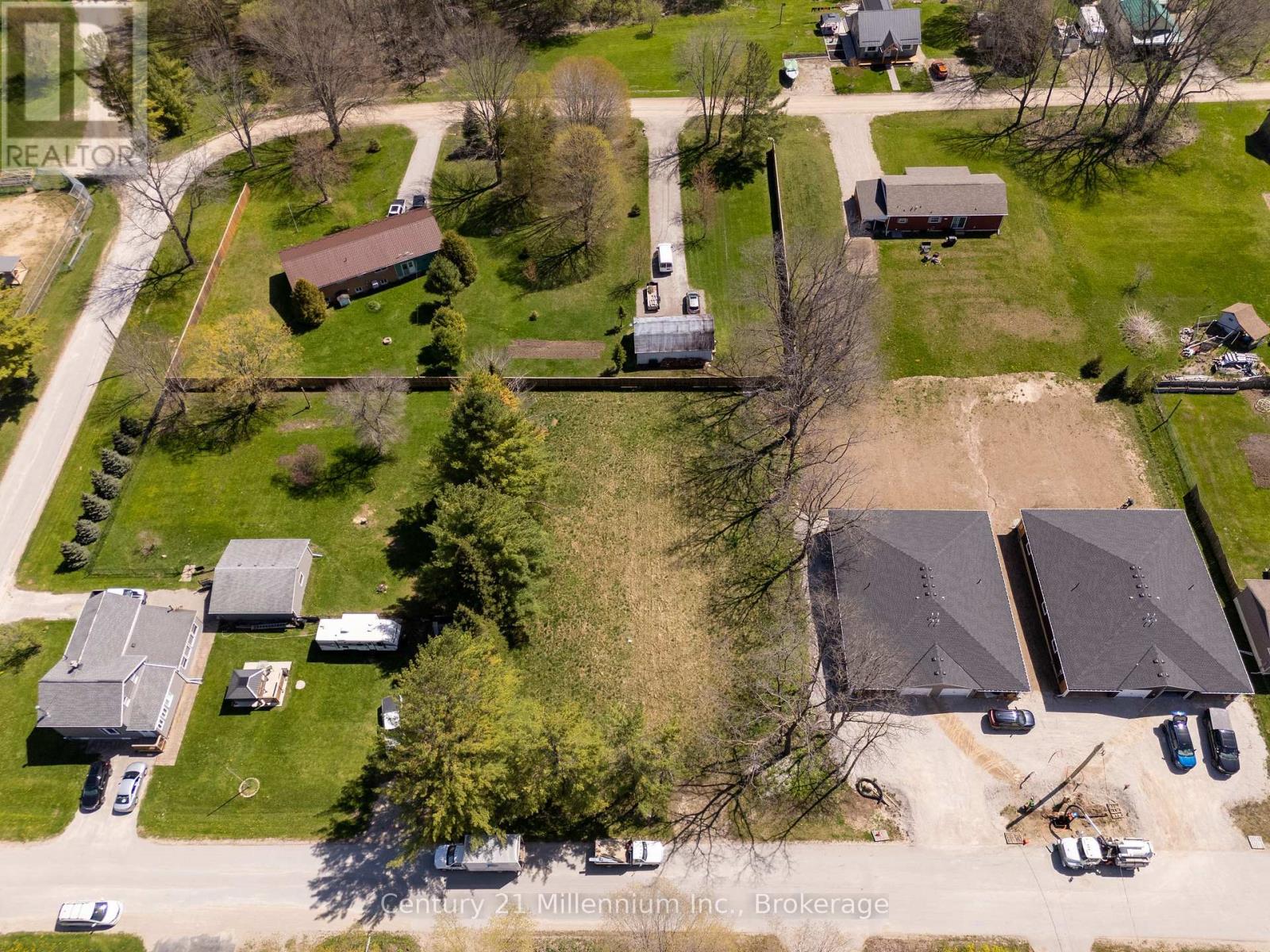 vacant lot and surrounding properties