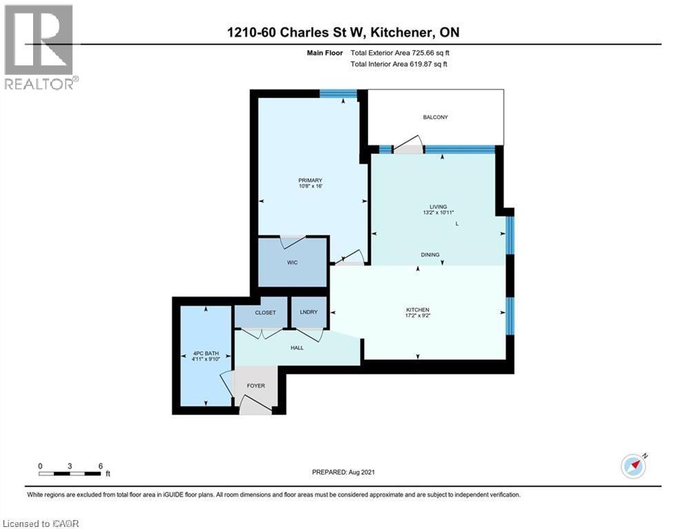 60 CHARLES Street Unit# 1210, Kitchener, Ontario, N2G1Y6 — Photo 10