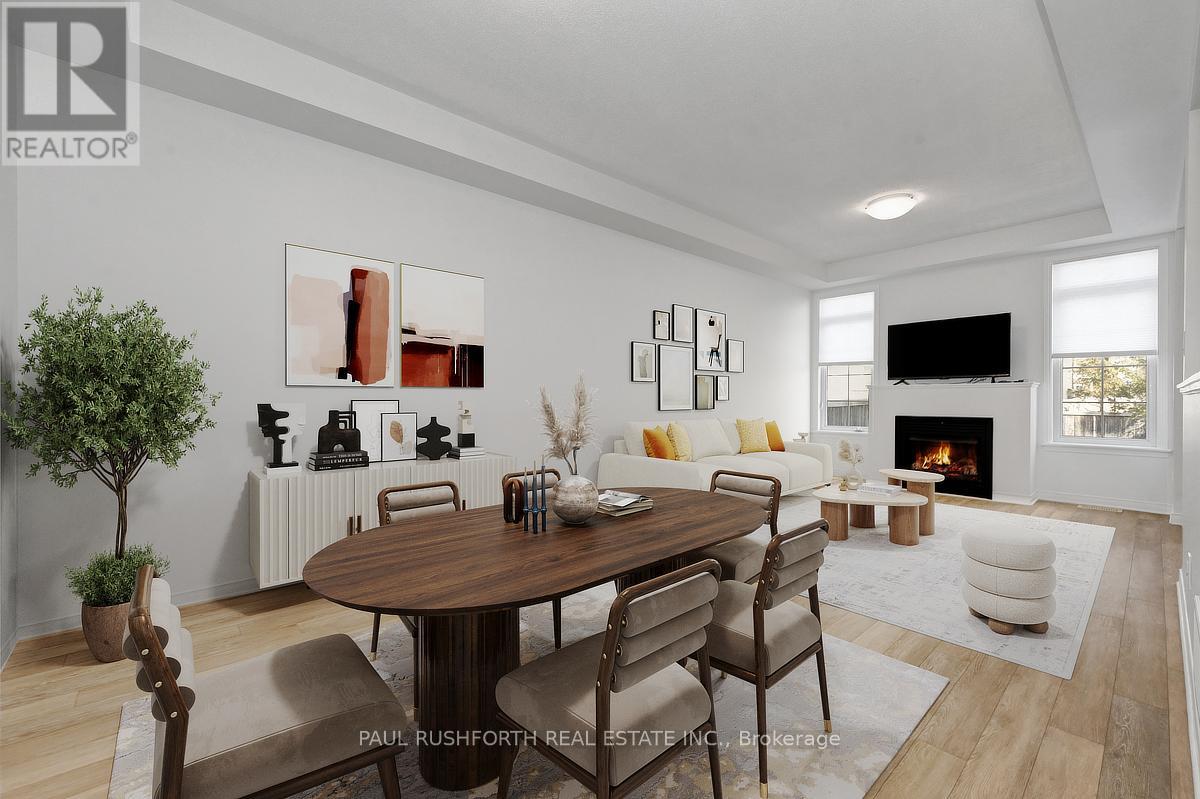 Virtually Staged-Dining/Living Room