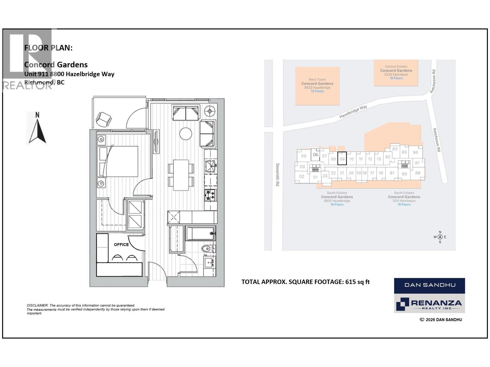 1 Bed, 1 Bath Apartment for Sale in Richmond – 911 8800 HAZELBRIDGE WAY, Richmond – MLS# R3119426 - Image 34