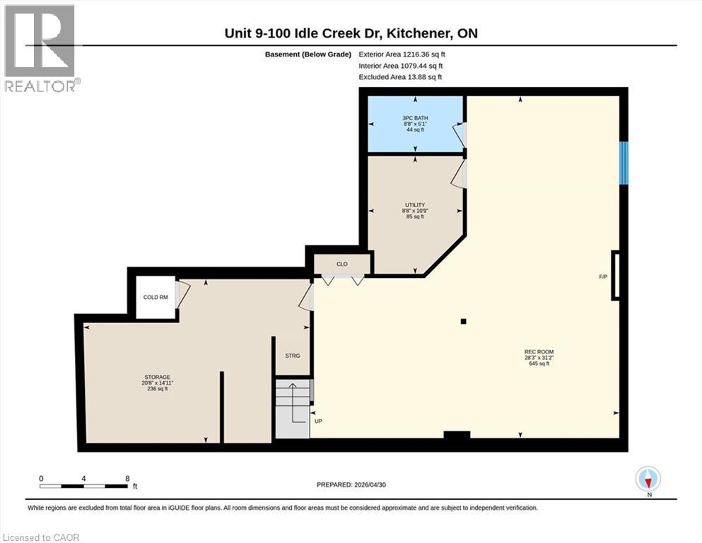 100 IDLE CREEK Drive Unit# 9, Kitchener, Ontario, N2A4H3 — Photo 4
