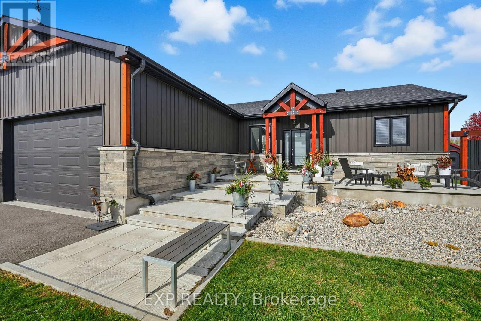 Front concrete steps & patio