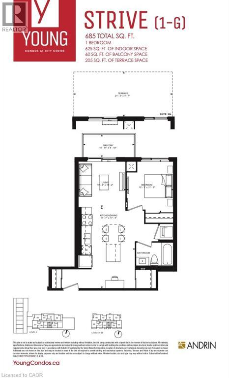 55 DUKE Street W Unit# 1105, Kitchener, Ontario, N2H0C9 — Photo 19