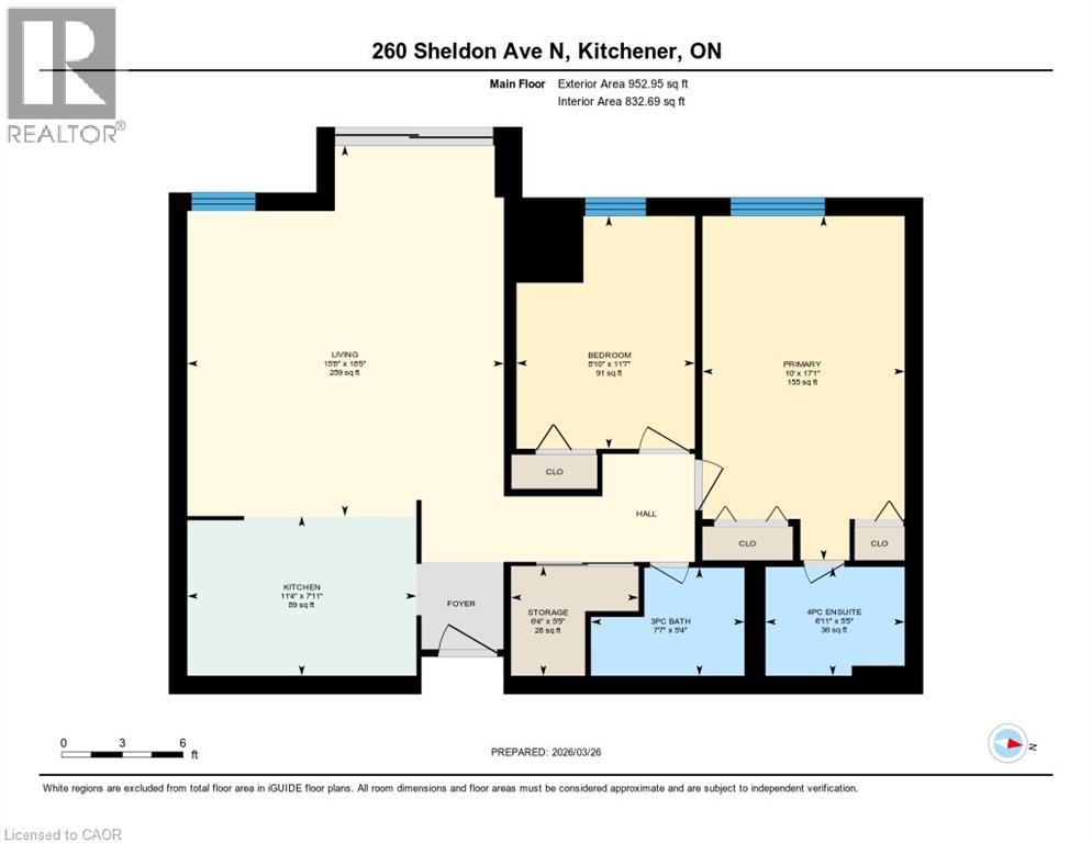 260 SHELDON Avenue N Unit# 403, Kitchener, Ontario, N2H6P2 — Photo 43