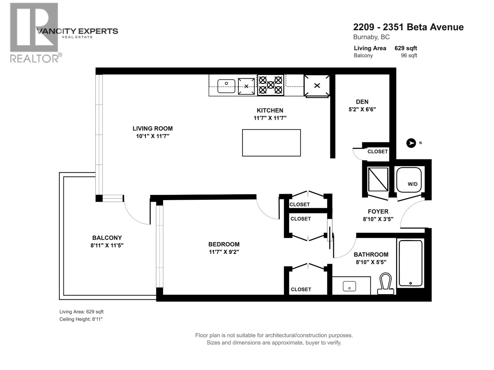 1 Bed, 1 Bath House for Sale in Burnaby – 2209 2351 BETA AVENUE, Burnaby - Image 28