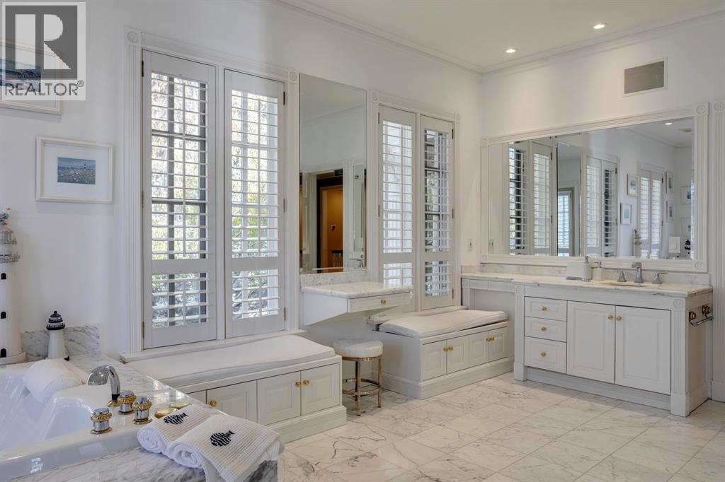 Carrarra marble clad ensuite