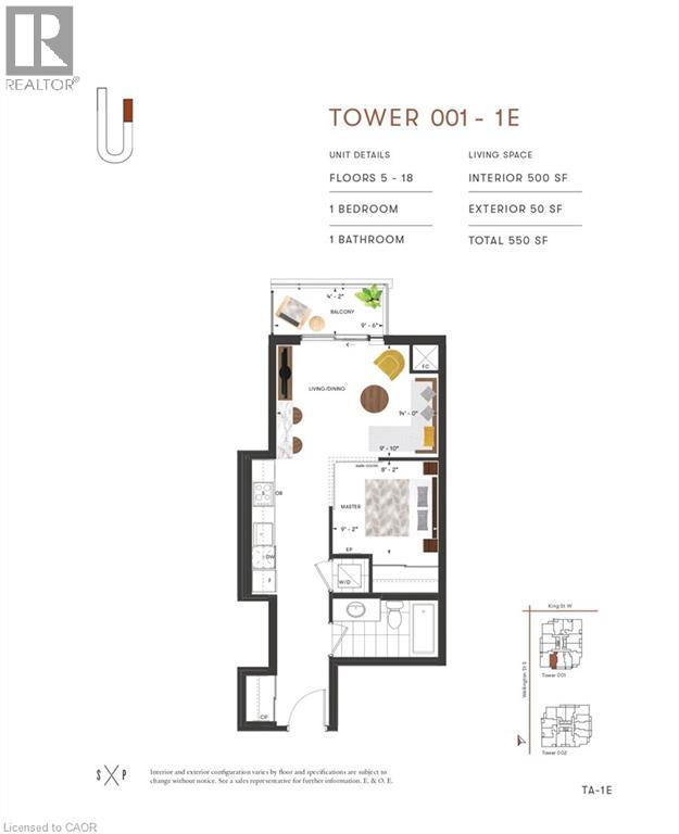 5 WELLINGTON Street S Unit# 1005, Kitchener, Ontario, N2G0E3 — Photo 23