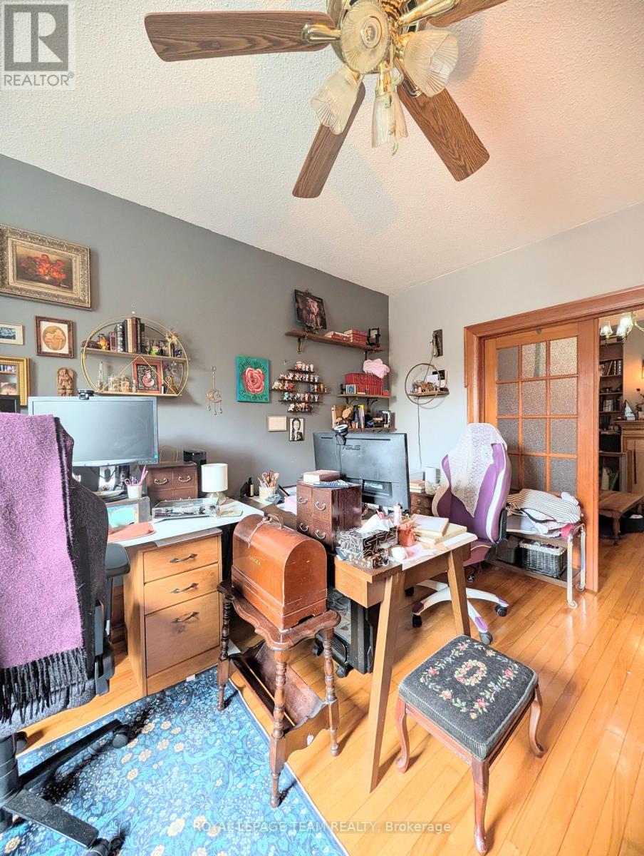 Front Living room with office setup