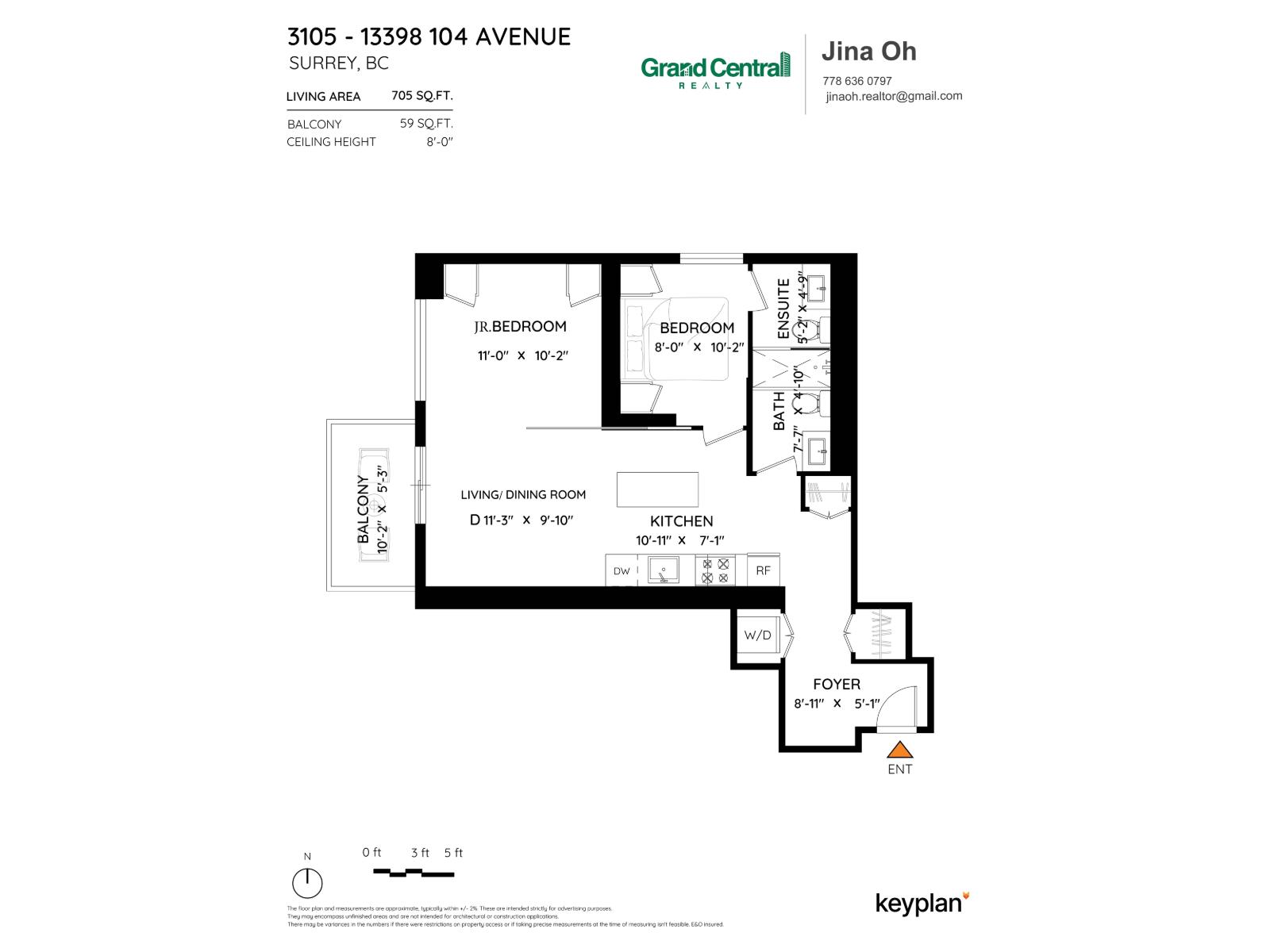 2 Bed, 2 Bath Apartment for Sale in Surrey – 3105 13398 104 AVENUE, Surrey – MLS# R3119442 - Image 27
