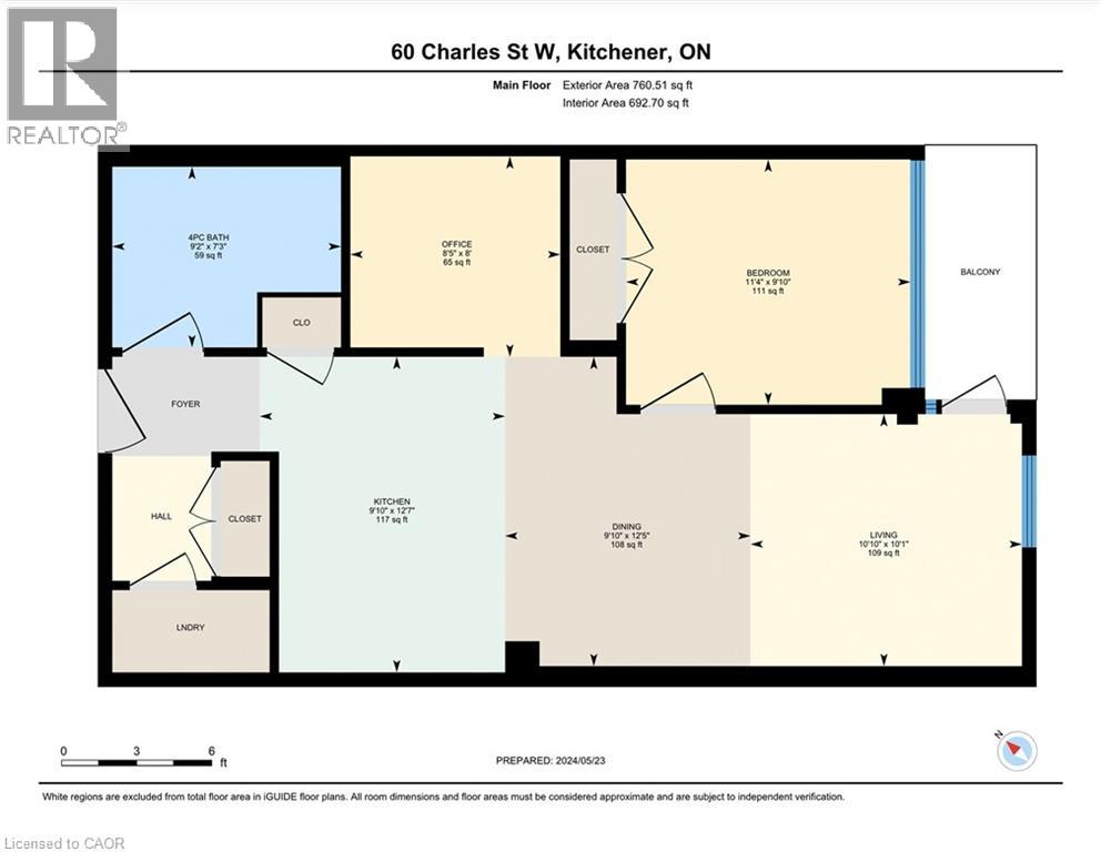 60 CHARLES Street W Unit# 507, Kitchener, Ontario, N2G0C9 — Photo 12