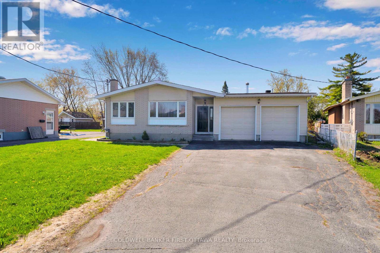 Oversize garage with 3 large parking space.