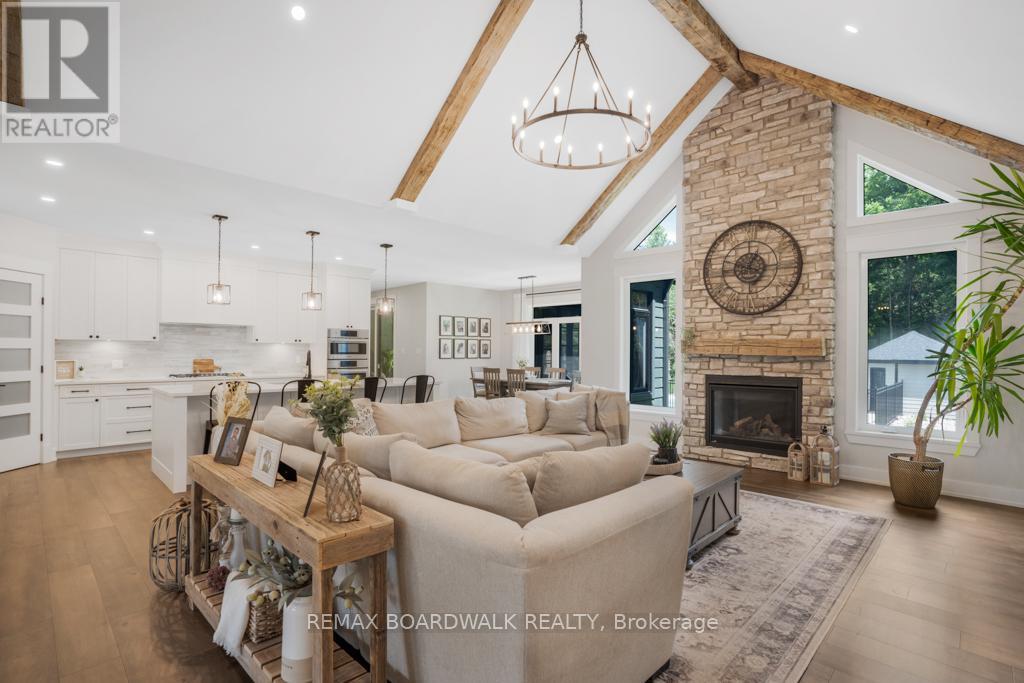 Stone fireplace EXAMPLE from previous build.