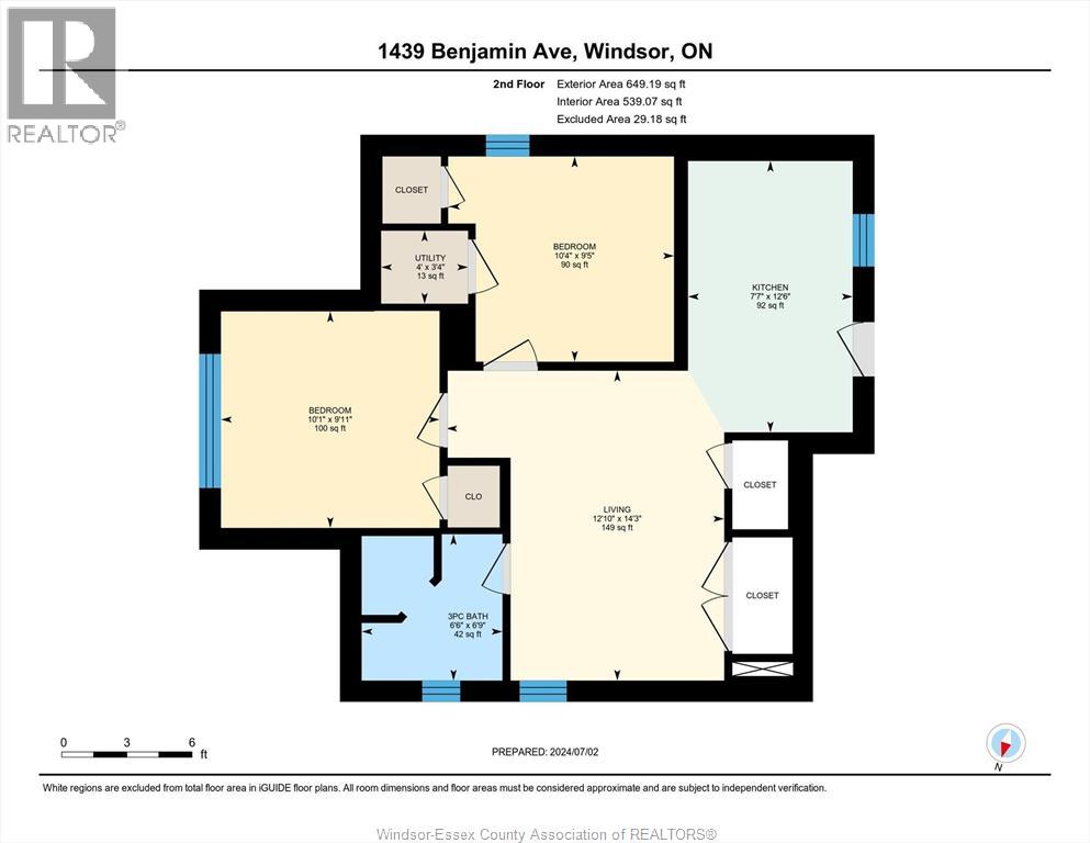 1439 BENJAMIN AVENUE Unit# 2ND FLOOR, Windsor, Ontario, N8X4N2 — Photo 17