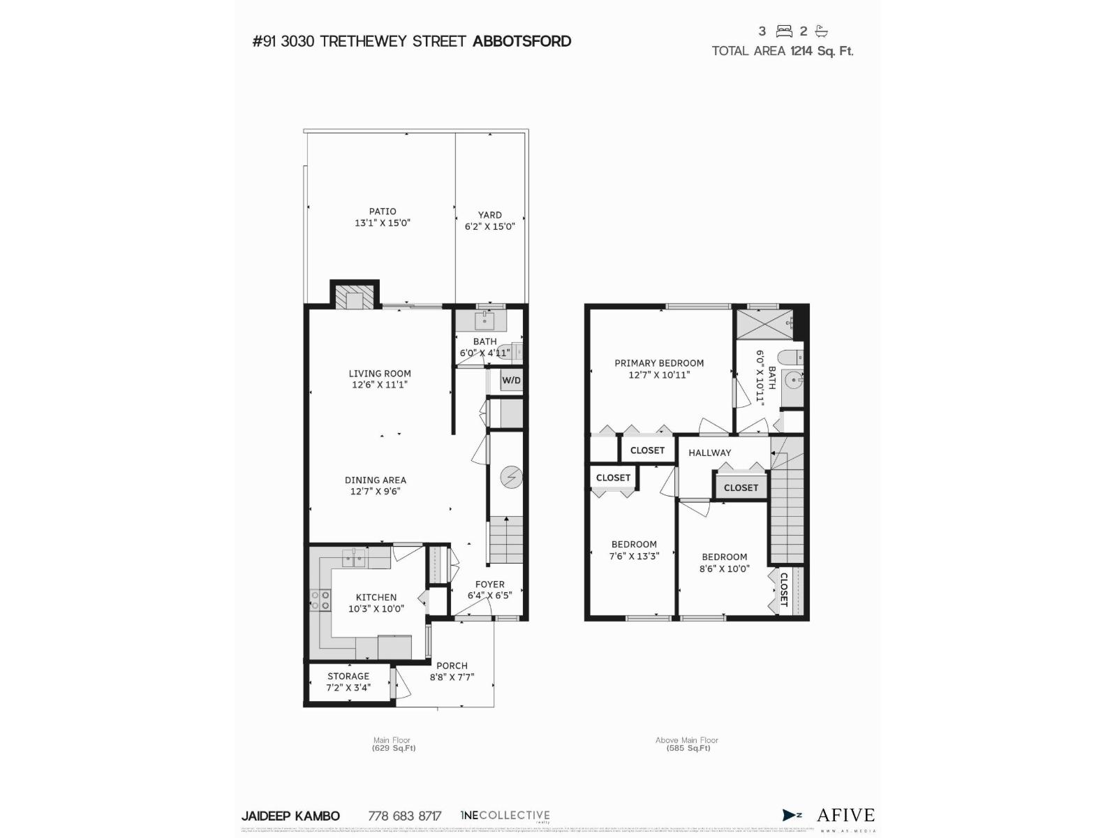 3 Bed, 2 Bath Townhouse for Sale in Abbotsford – 91 3030 TRETHEWAY STREET, Abbotsford – MLS# R3122239 - Image 8
