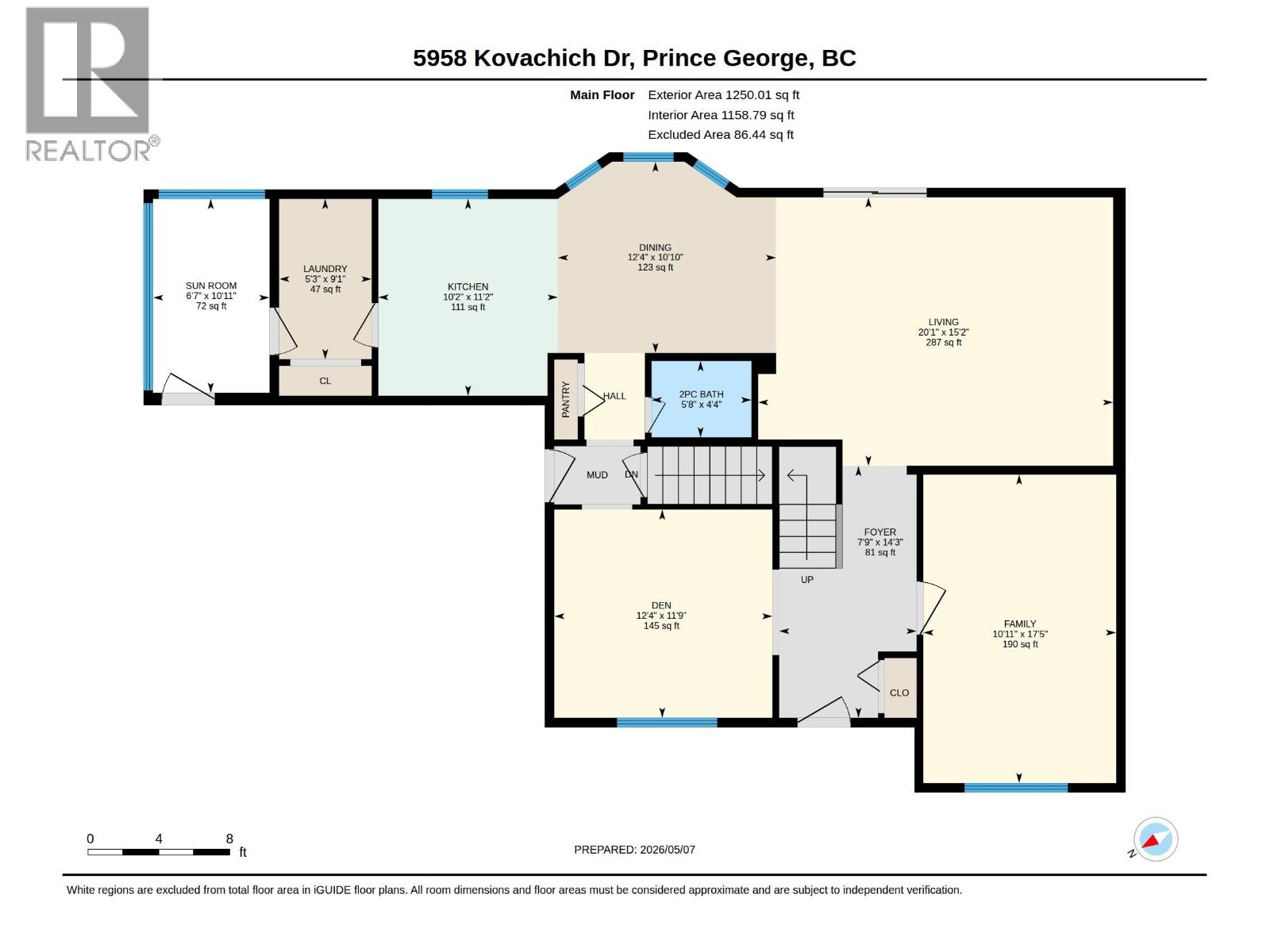 Primary bedroom of 5958 KOVACHICH DRIVE · Prince George, BC