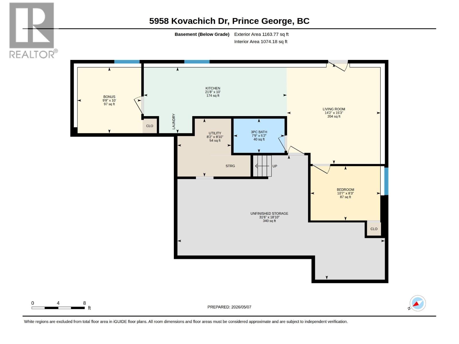 Backyard of 5958 KOVACHICH DRIVE · Prince George, BC