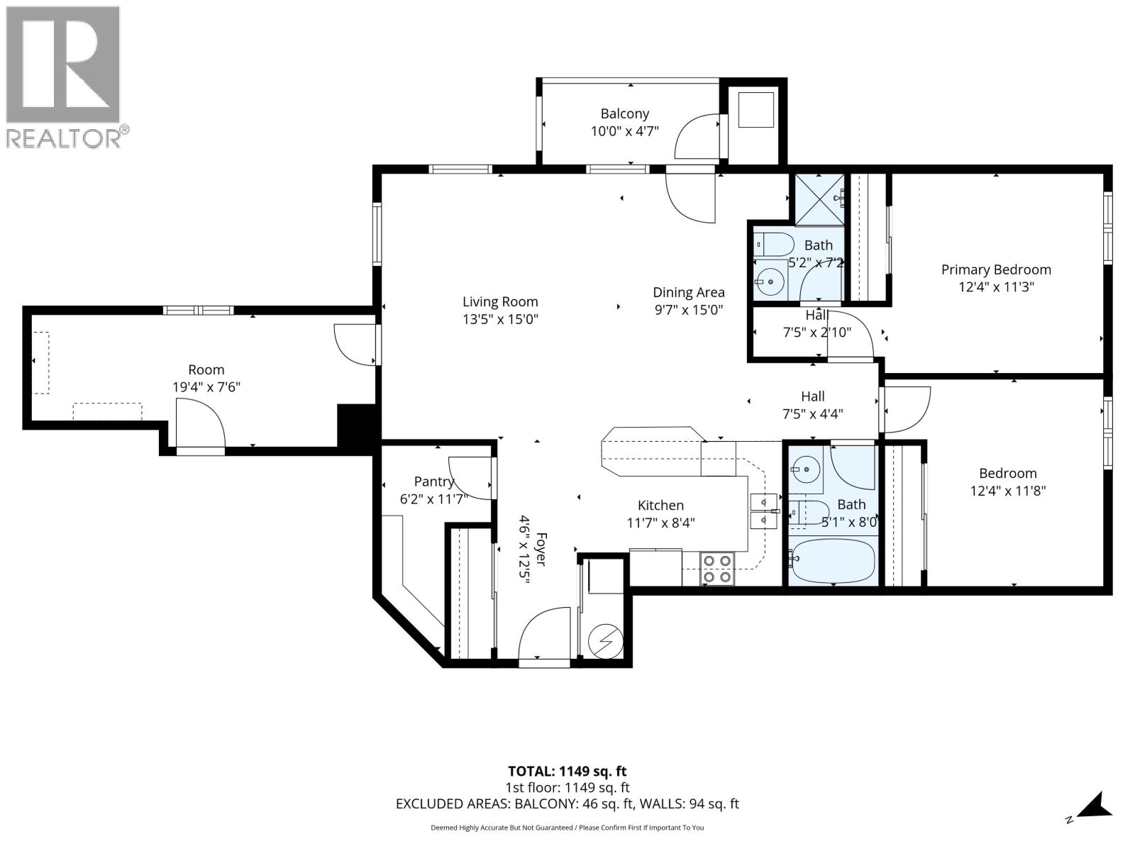 Living room of 301 1693 6TH AVENUE · Prince George, BC