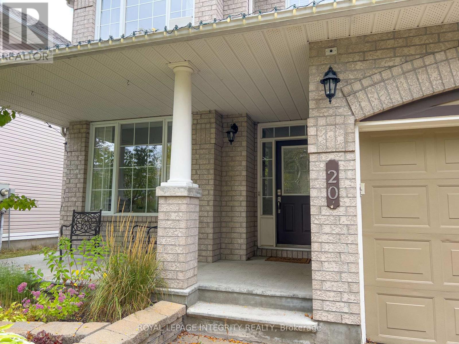 Close-up of the porch