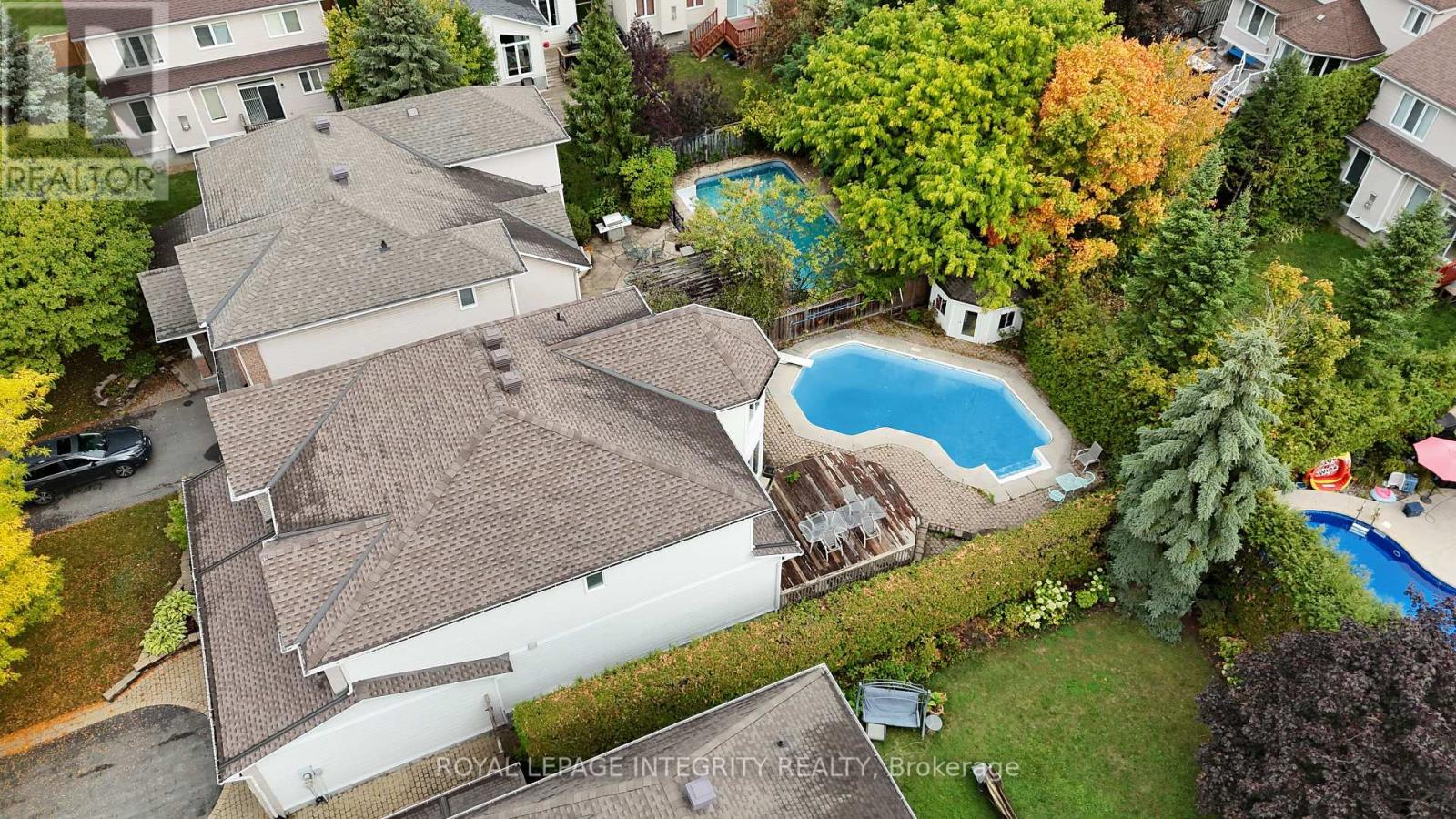 Aerial view of the property (digitally enhanced)