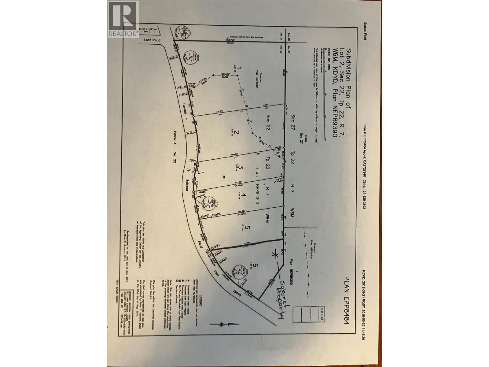  Lot 6 CAMBIE-SOLSQUA Road, Sicamous
