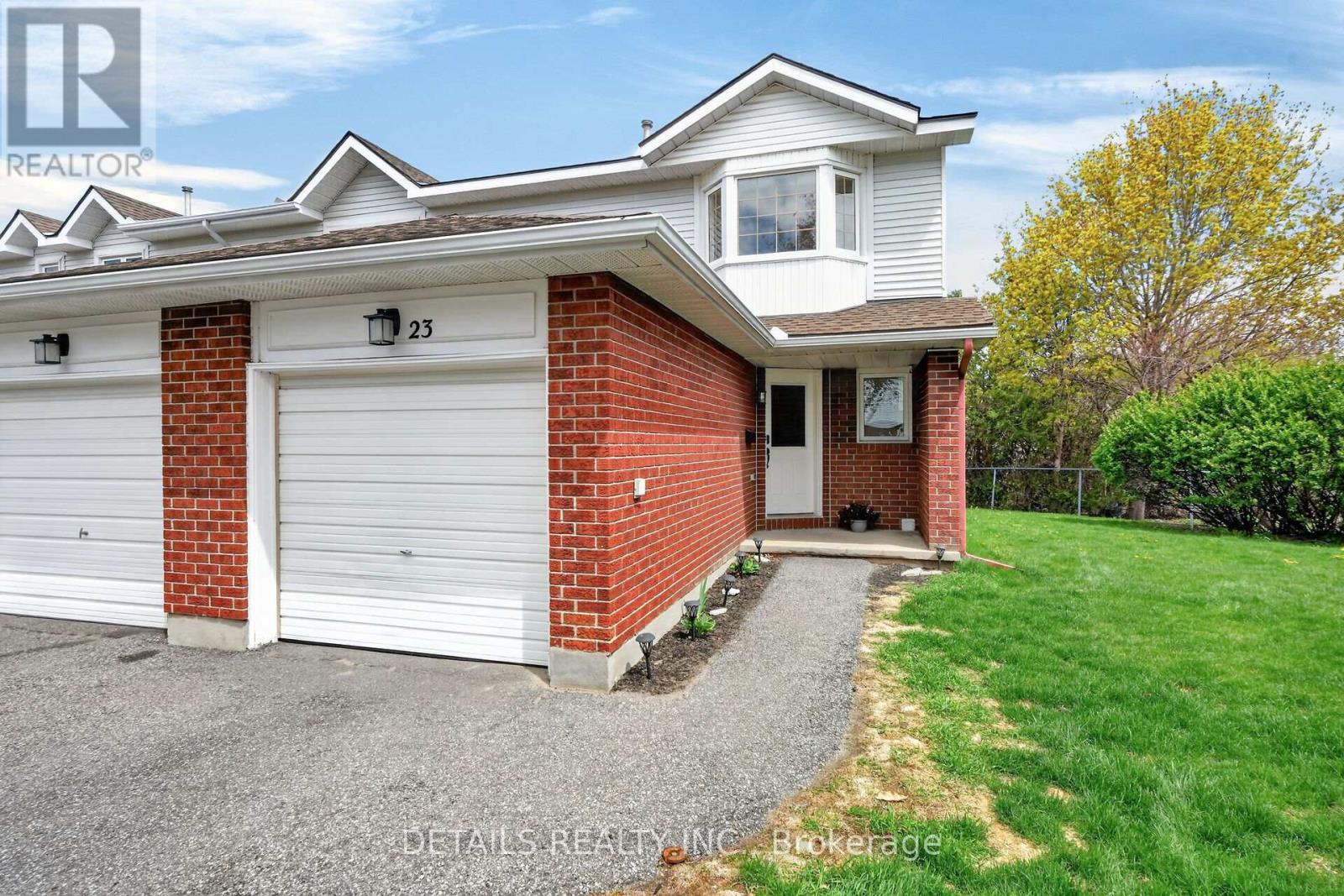 Attached single car garage with inside access.