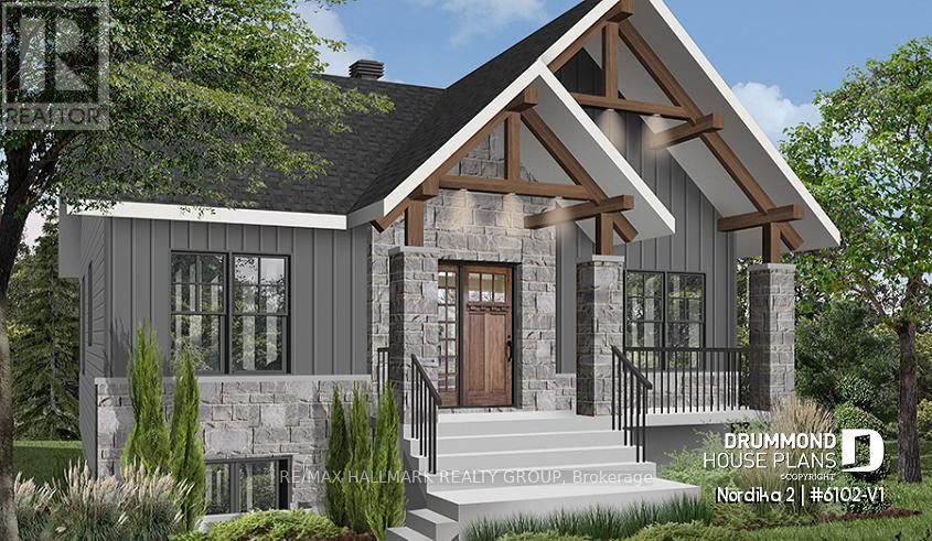 Mirror image elevation of proposed single storey